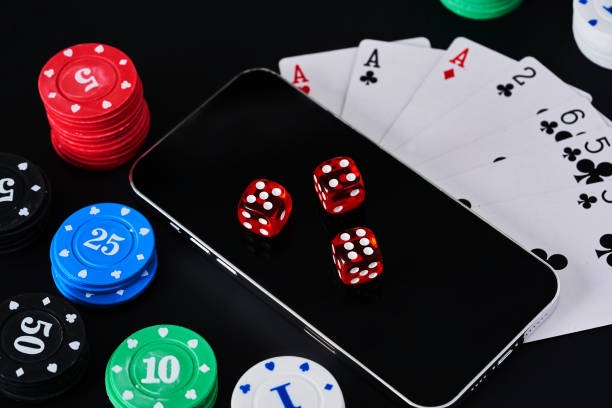 Baccarat table showing banker and player hands during active round